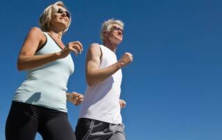 Couple exercising for heart health